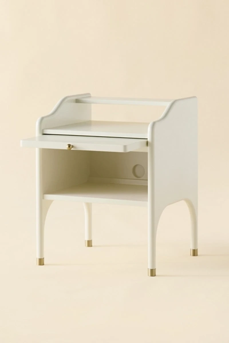 Doe Pull-Out Tray Storage Nightstand
