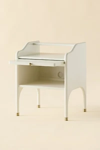 Doe Pull-Out Tray Storage Nightstand