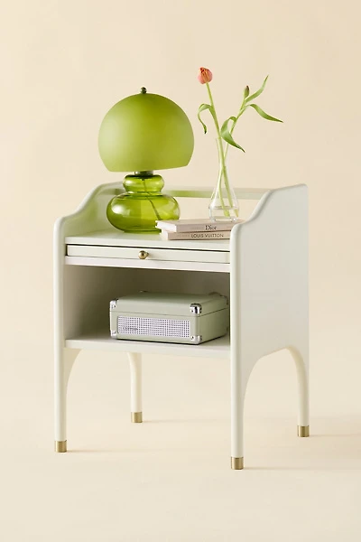 Doe Pull-Out Tray Storage Nightstand