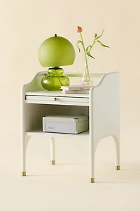 Doe Pull-Out Tray Storage Nightstand
