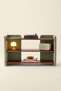 Jane Velvet Upholstered Media Storage Console