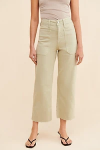 JUST BLACK DENIM High Rise Utility Wide Leg Jean