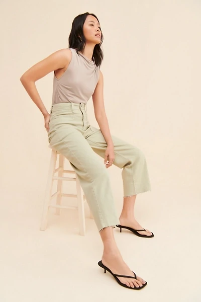 JUST BLACK DENIM High Rise Utility Wide Leg Jean