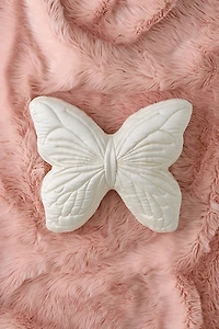 Mari Floppy Butterfly Shaped Satin Throw Pillow