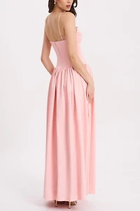Miss Circle Najwa Ruched Breast Drop Waist Maxi Dress