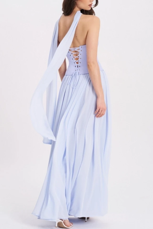 sachin and babi light blue dress Prom Dress Style #17474 main image 0