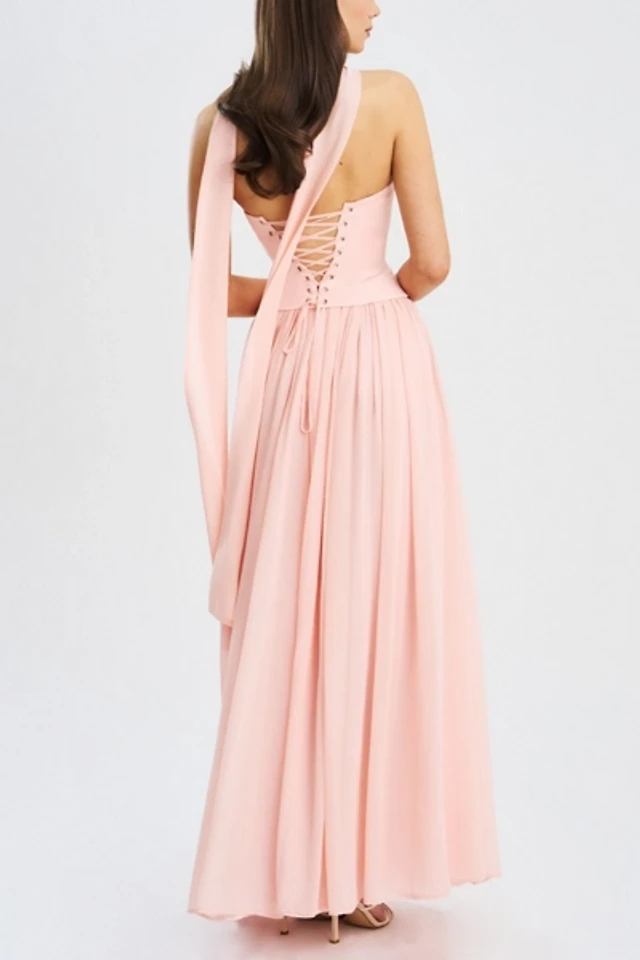 sachin and babi light blue dress Lemaire LEMAIRE | Nude silk chiffon midi dress | Women | 36 - Dresses &  Skirts