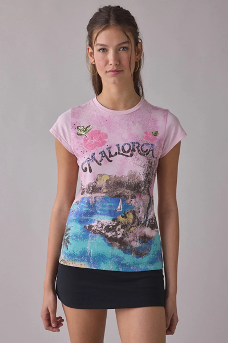 BDG Mallorca Graphic Spill The Tee