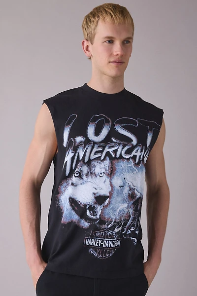 Harley Davidson X mgk lost americana Graphic Muscle Tee