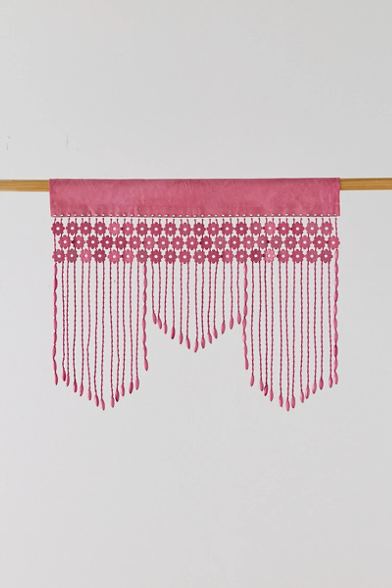 Daisy Beaded Window Valance