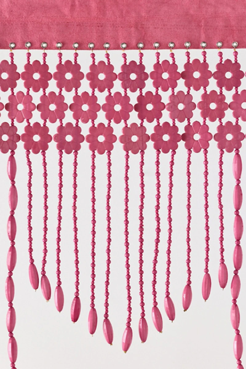 Daisy Beaded Window Valance