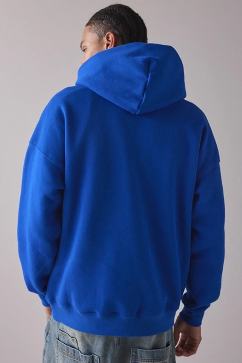 Pro Standard UO Exclusive MLB Team Logo Notched Collar Hoodie Sweatshirt