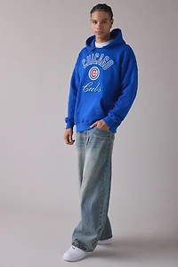 Pro Standard UO Exclusive MLB Team Logo Notched Collar Hoodie Sweatshirt