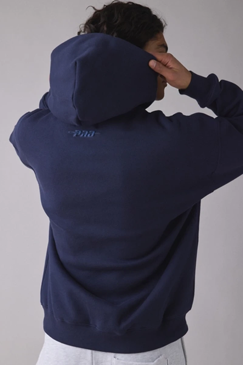 Pro Standard UO Exclusive MLB Team Logo Notched Collar Hoodie Sweatshirt