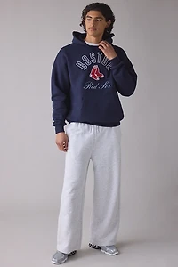 Pro Standard UO Exclusive MLB Team Logo Notched Collar Hoodie Sweatshirt