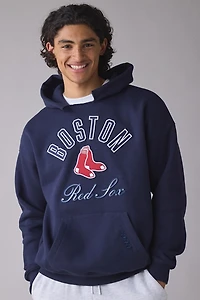 Pro Standard UO Exclusive MLB Team Logo Notched Collar Hoodie Sweatshirt