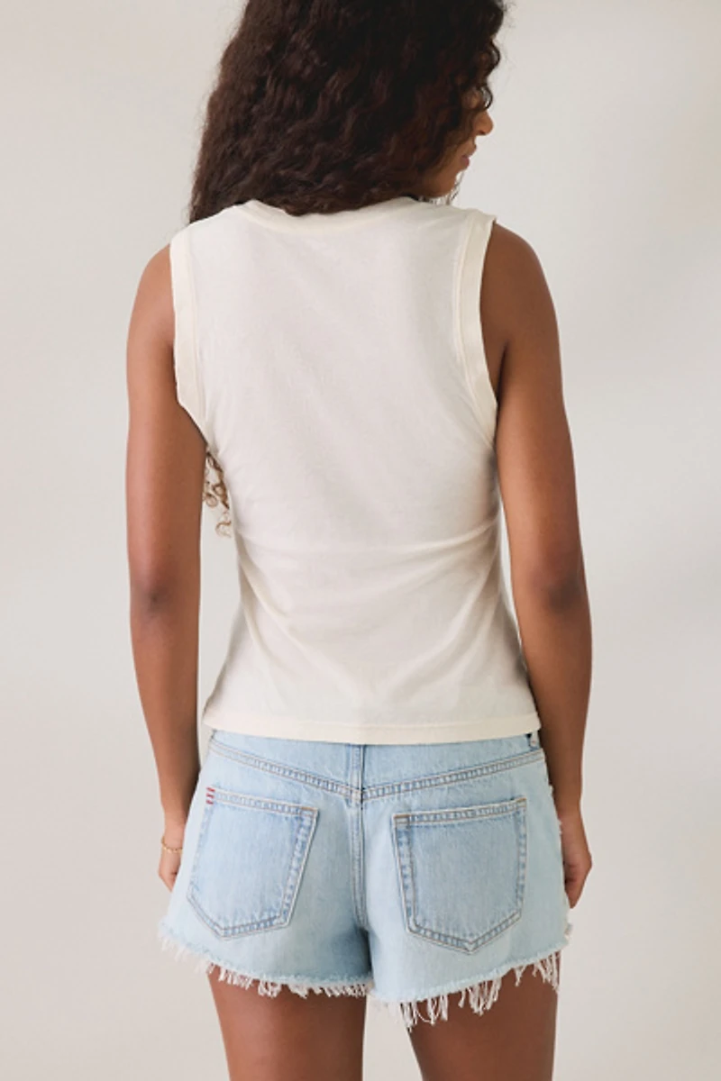 BDG Cozumel Dolphin Graphic V-Neck Sleeveless Spill The Tee