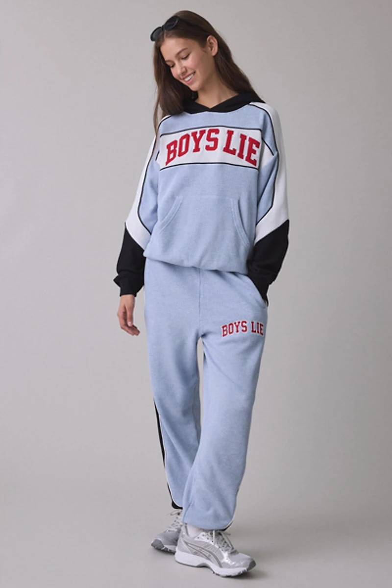 Boys Lie Racer Good Sport Thermal Hoodie Sweatshirt
