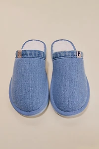 Parke & Brunch Women's Essential Vintage Denim Slippers