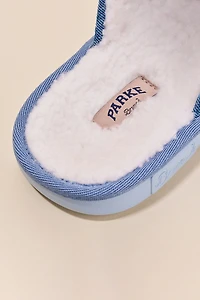 Parke & Brunch Women's Essential Vintage Denim Slippers