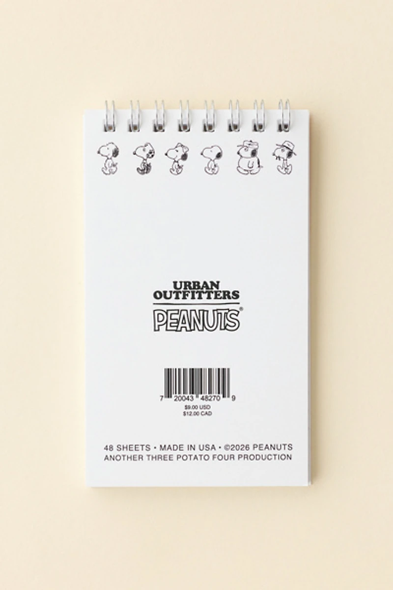 Three Potato Four X Peanuts Snoopy Mini Spiral Notepad