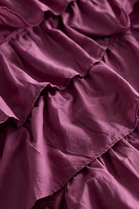 Waterfall Ruffle Cotton Voile Duvet Cover