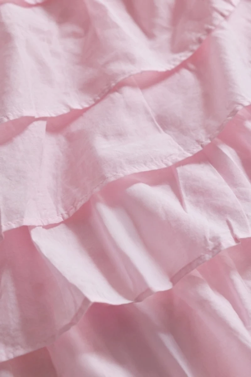 Waterfall Ruffle Cotton Voile Duvet Cover