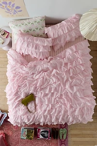 Waterfall Ruffle Cotton Voile Duvet Cover