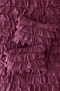 Waterfall Ruffle Cotton Voile Sham Set