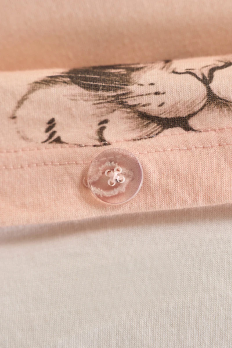 Cat Lady Printed Reversible Soft Tee Jersey Duvet Cover
