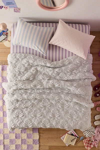 Nessa Butterfly Stitched Soft Tee Jersey Quilt