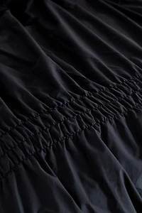 Prairie Cinched Cotton Percale Duvet Cover