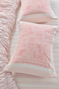 Cat Nap Doily Printed Core Sham Set