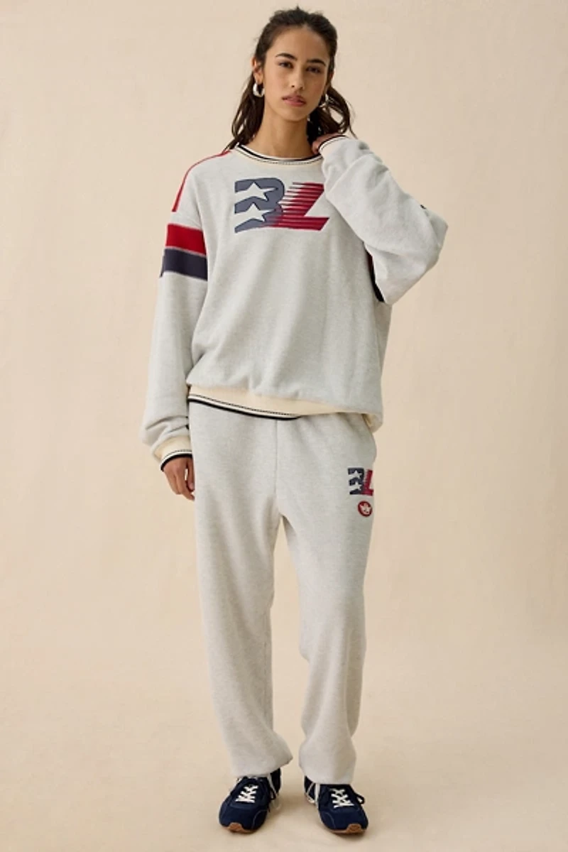 Boys Lie Champs Colorblock Thermal Crewneck Pullover