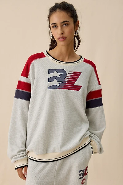 Boys Lie Champs Colorblock Thermal Crewneck Pullover