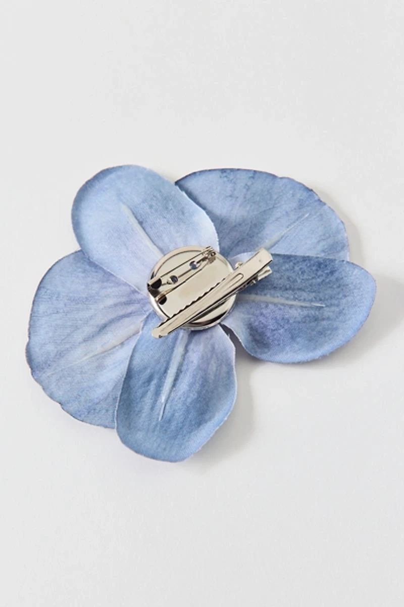 Embellished Orchid Flower Hair Clip & Brooch