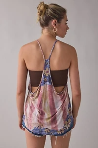 BDG Bowery Graphic Jersey Knit Relaxed String Tank Top
