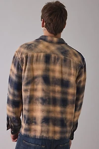 Levi’s® Washed Plaid Boxy Fit Western Snap Front Long Sleeve Shirt