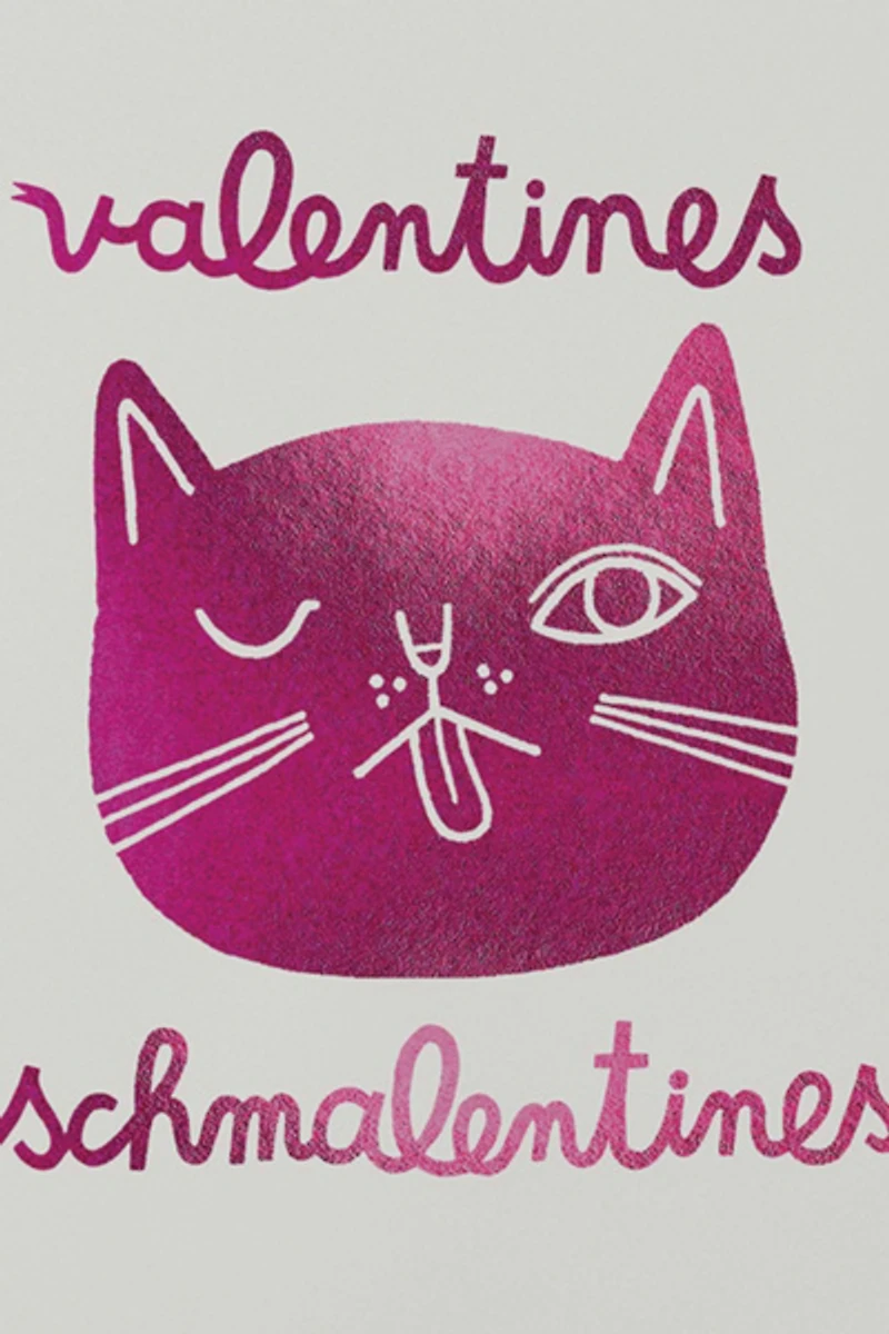 Red Cap Valentines Schmalentines Foild Card