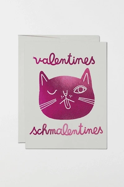 Red Cap Valentines Schmalentines Foild Card