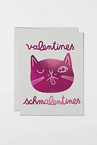 Red Cap Valentines Schmalentines Foild Card