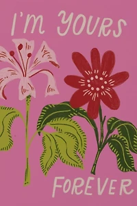 Red Cap Yours Forever Love Greeting Card