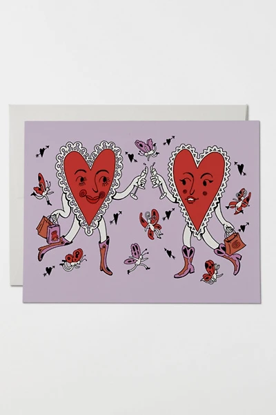 Red Cap Heart Cheers Valentine Greeting Card