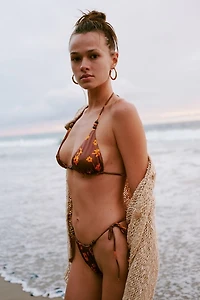 Out From Under Reversible Beaded Side-Tie Bikini Bottoms