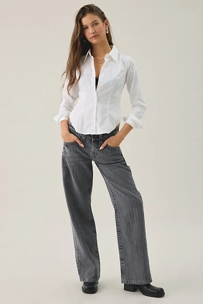 BDG Kayla Jacquard Stripe Low-Rise Jeans