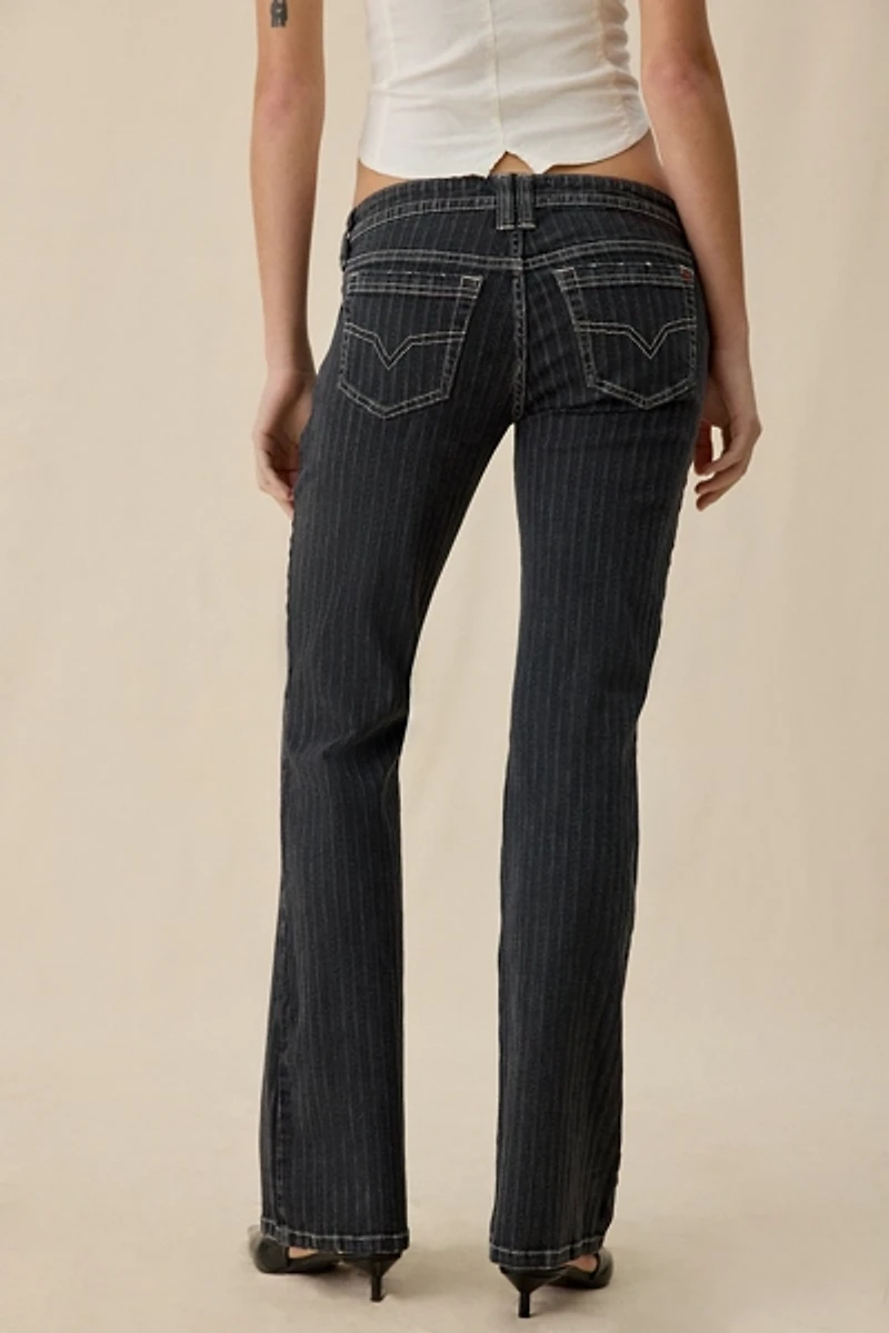 BDG Miko Printed Low-Rise Flare Jeans