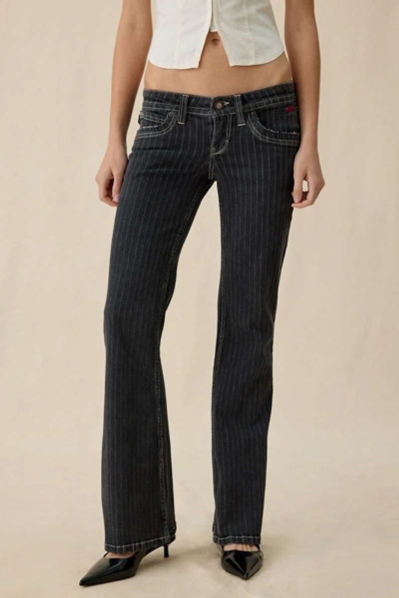 BDG Miko Printed Low-Rise Flare Jeans