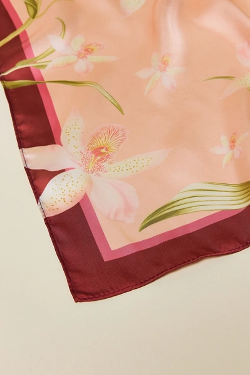Orchid Silky Scarf