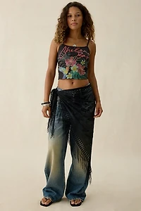 Lace Fringe Sarong