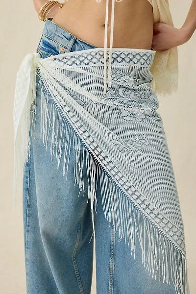 Lace Fringe Sarong